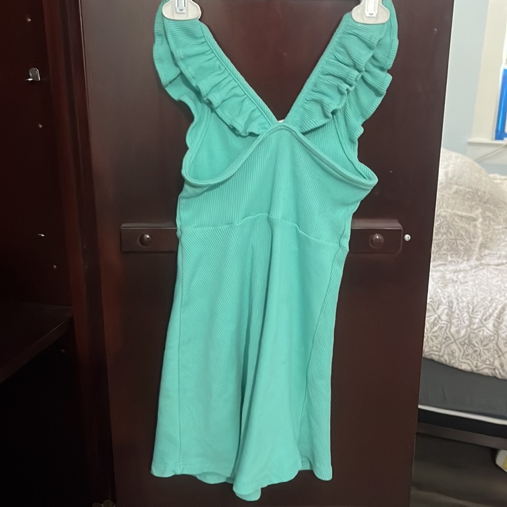 Girls Ruffle Summer Tank Dress - Picture 2 of 5